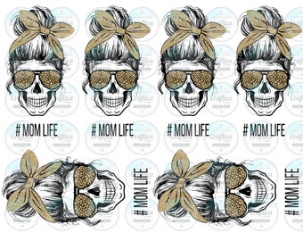 Mom Life, ready to use waterslide images, 20oz tumbler decal, 30oz waterslide tumbler decals