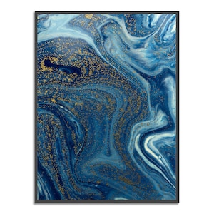 Blue Marble Print