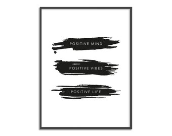 Mente positiva, vibraciones positivas, impresión positiva de la vida