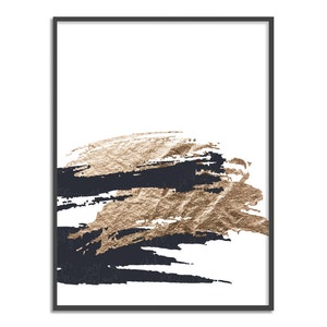 Grey and Gold Abstract Prints
