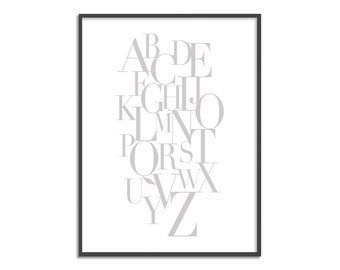Children's Alphabet Print