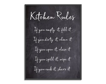 Kitchen Rules Print