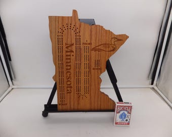 Minnesota Loon Cribbage Board