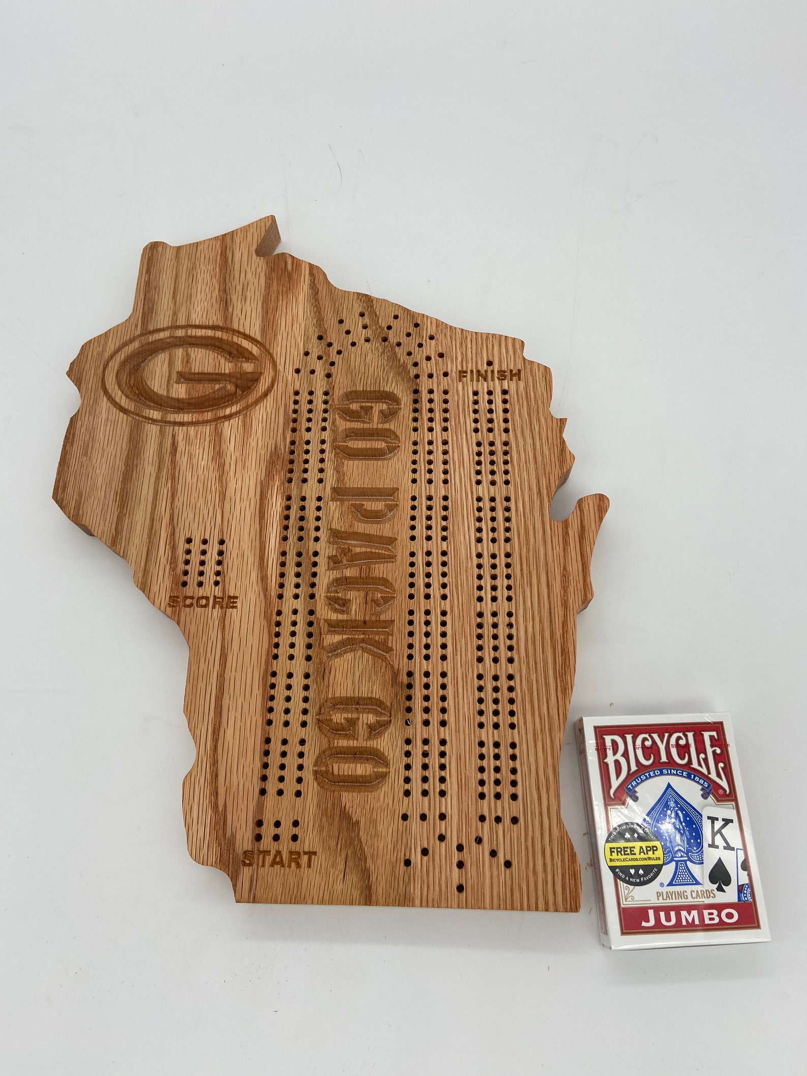Wisconsin g Cribbage Board Etsy