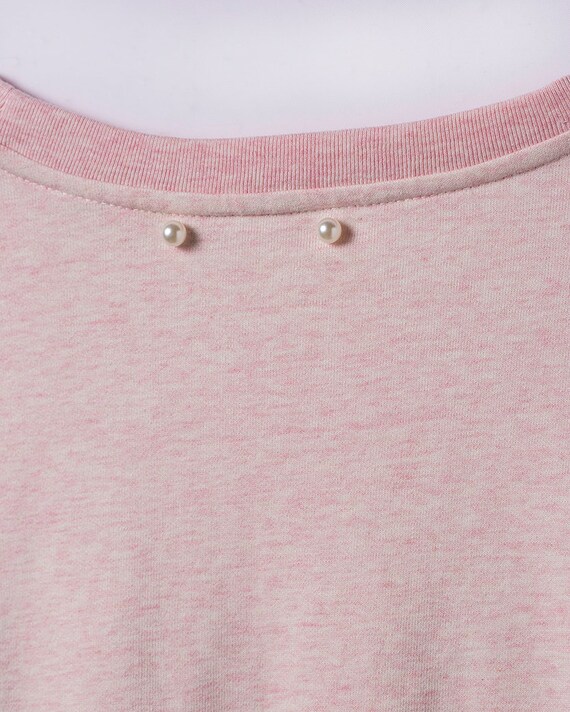 Mutter Tochter Pullover, Fairwear Partneroutfit, Motiv Love, mit Perlen verarbeitet, nachhaltig hergestellt Mutter Tochter Pullover, Fairwear Partneroutfit, Motiv Love, mit Perlen verarbeitet, nachhaltig hergestellt
