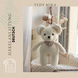 PDF file crochet instructions Instructions Tedy Bear Mika crochet amigurumi