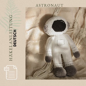 PDF file crochet pattern Astronaut crochet pattern