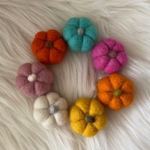 Felt Pumpkins - Halloween Decor, Felt Shapes, Halloween Garland, Pumpkin Garland