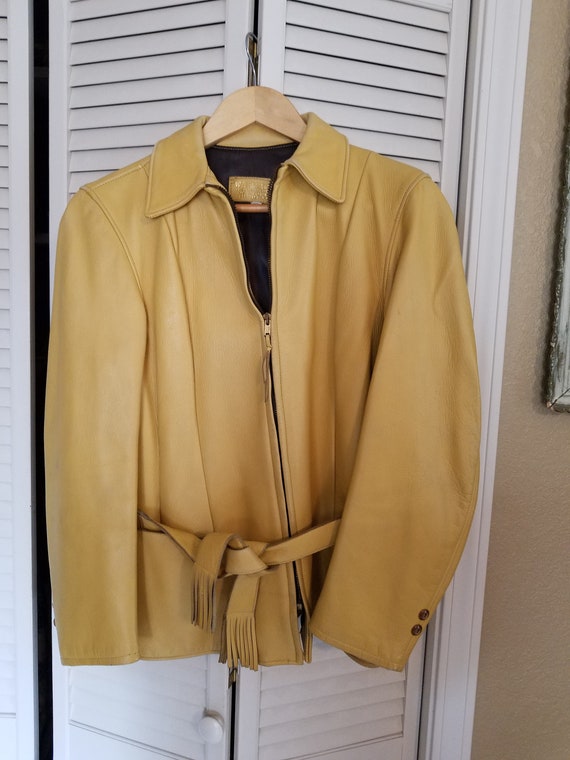 WB Place & Co Deerskin Tanner Leather Women's Jacket Etsy