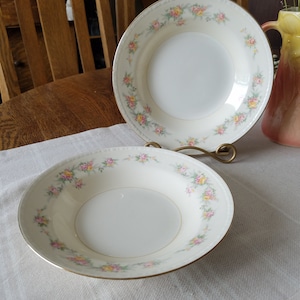 Vintage Homer Laughlin Countess Georgian Eggshell Soup bowls