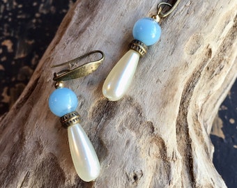 Vintage Perlen und gefunden Schmuck Reste, hochmoderne neue Ohrringe zu machen!
