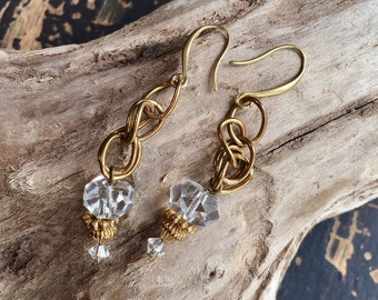 Vintage Perlen und gefunden Schmuck Reste, hochmoderne neue Ohrringe zu machen!