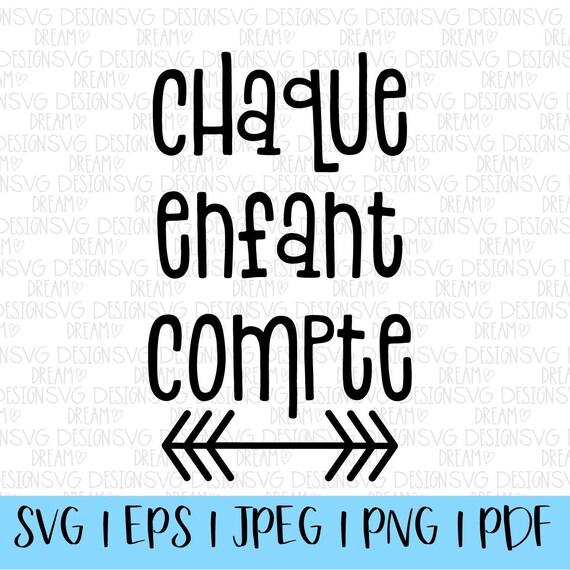Download Chaque Enfant Compte Svg Every Child Matters French Svg Etsy