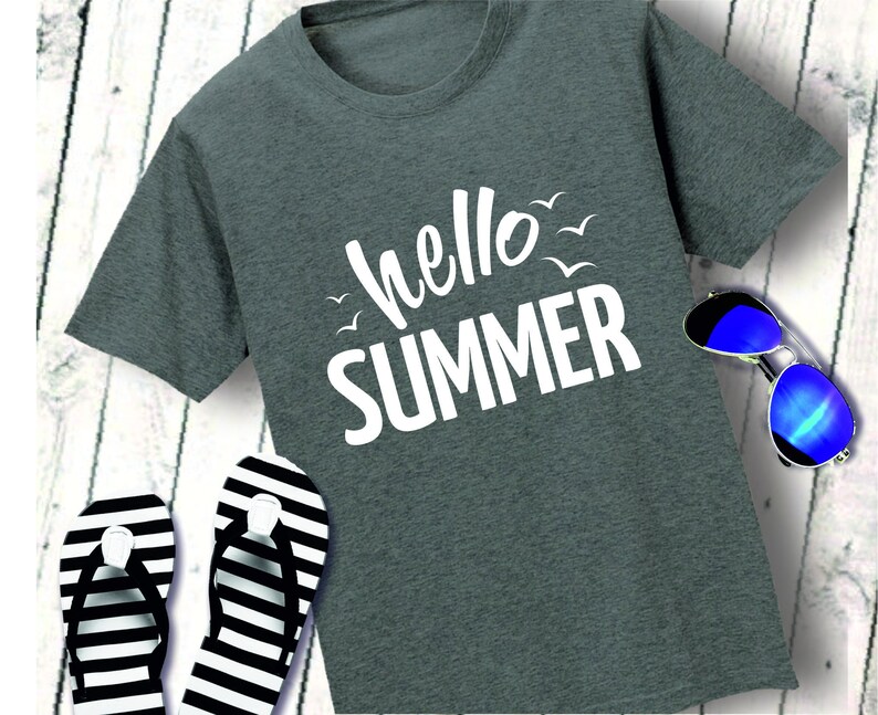 Download Hello Summer Beach Svg Summer Svg Summer Saying Svg Girls Etsy