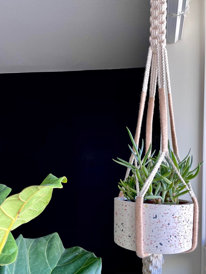 Little Urban, Less Knotty Plant Hanger Taupe