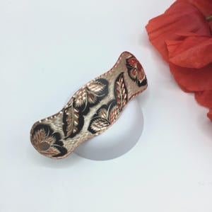 Hammered Antiqued Copper Hair Barrette, Flower hair clip, Hair accessories, Hair jewelry for her, Copper hair clip, Bridal Headpiece, Hair