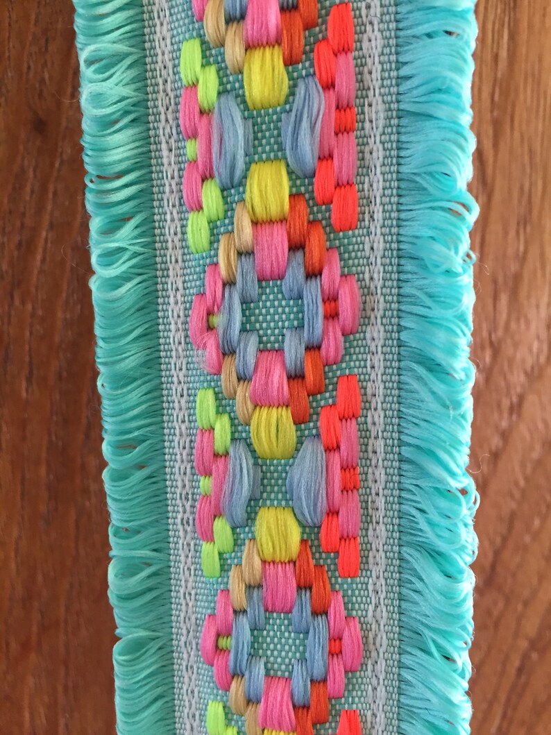 Adjustable CAMERA STRAP Neon Fabric Woven Camera Strap Camera Strap Ethnic dslr camera strap Boho canon camera strap nikon camera strap