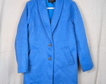 Ann Taylor Blue Cocoon Coat  | XS