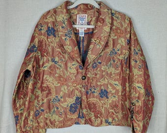 Autumn Salute by HM Company Metallic Floral Jacket | XL