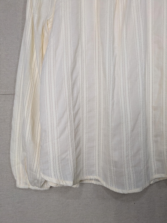 Cream Ruffle Collared Button Down Blouse | S - image 10