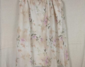 VINTAGE Kathy Roberts Sheer Lined Floral Skirt | 16