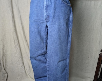 Vintage Wrangler Denim High Waisted Blue Jeans | 34 × 34