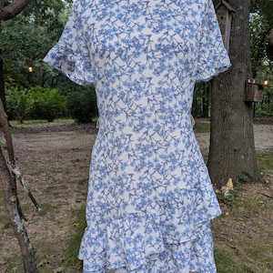 Banana Republic Blue Flower Dress | 4
