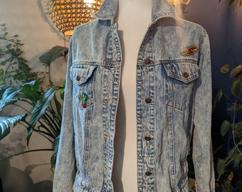 Embroidered Jean Jacket | M