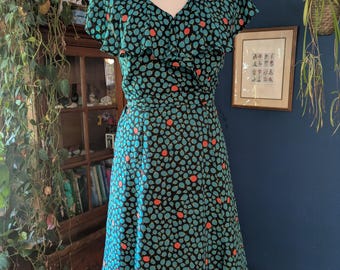 Vibrant Blue Flower Dress | 4