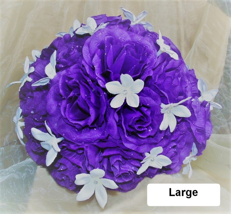 Bride Custom Made Bridesmaid Stephanotis Fuchsia Pink Delicate Wedding Bouquet Rose Rhinestone