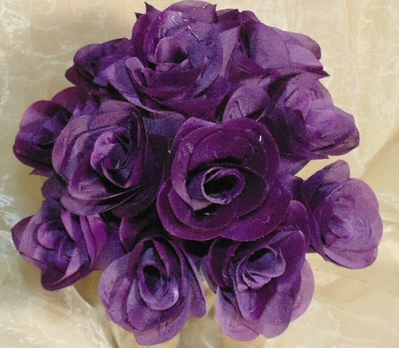 Radiant Wedding Bouquet Rosebud Custom Made Bridesmaid Bride White