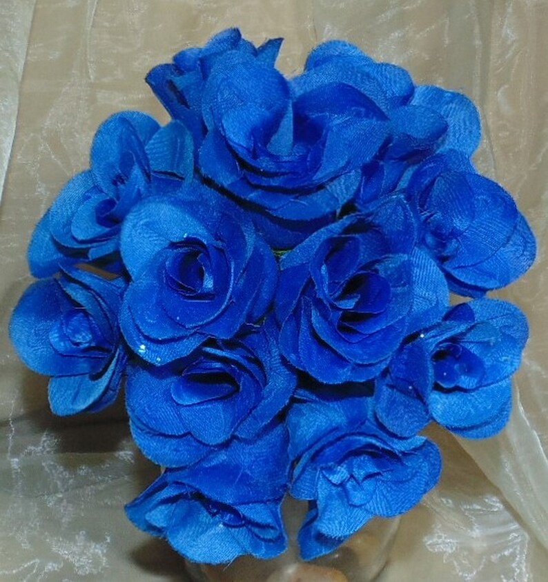 Radiant Wedding Bouquet Rosebud Custom Made Bridesmaid Bride White