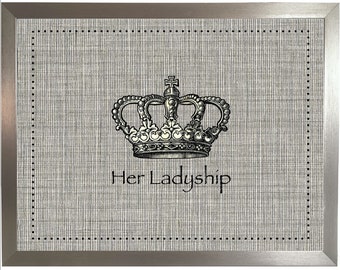 Her Ladyship LAP TRAY Vintage Range: High Quality Bean Bag Cushion, Breakfast in Bed, TV Dinner Pillow Tray, Laptop Lap Desk