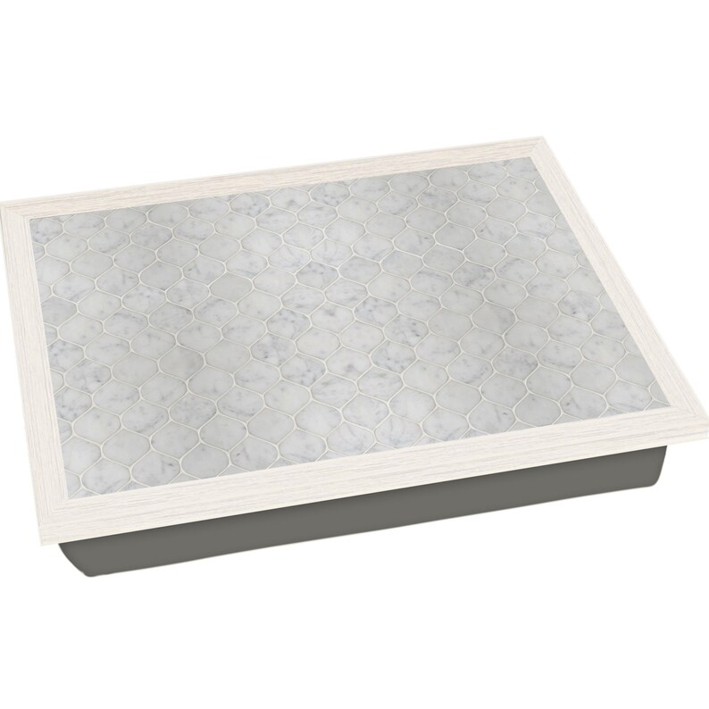 LARGE Marble Mosaic Lap Tray Desk: High Quality Laptop Bean Bag Cushion Tray, Breakfast in Bed, TV Dinner image 9