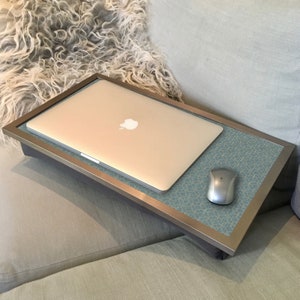 Grands bureaux Trellis 08 + 90 pour ordinateur portable : pouf de qualité pour ordinateur portable, lit, petit-déjeuner, dîner, télévision, tablette, table avec plateau-coussin