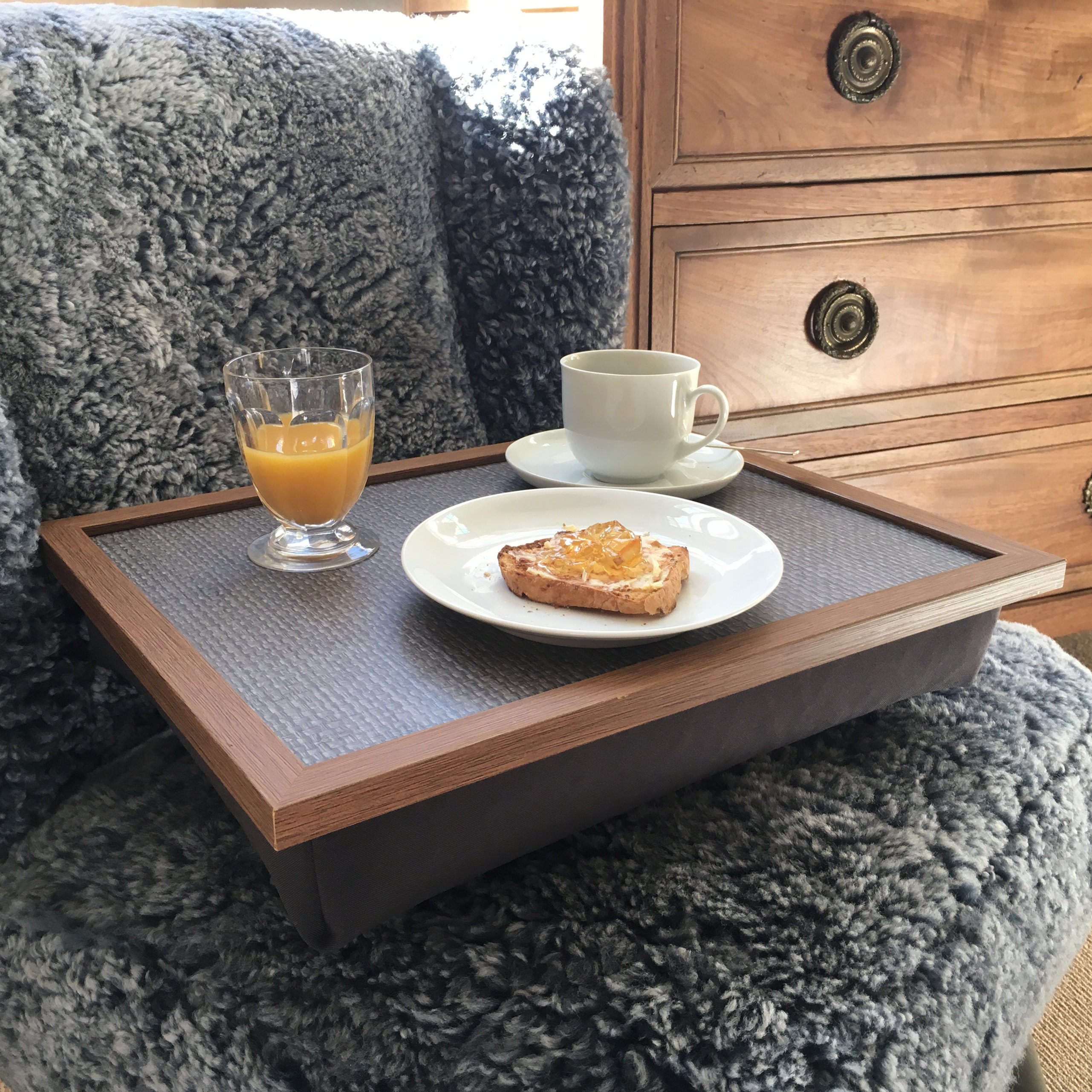 Reclaimed Wood Lap Desk / Laptop Tray / Lap Board / Rustic Sofa