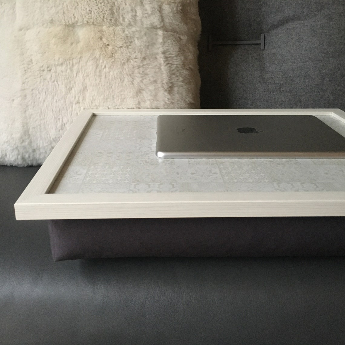 DELICATE Lap Tray Desk With Bean Bag Pillow Cushion Quality Etsy