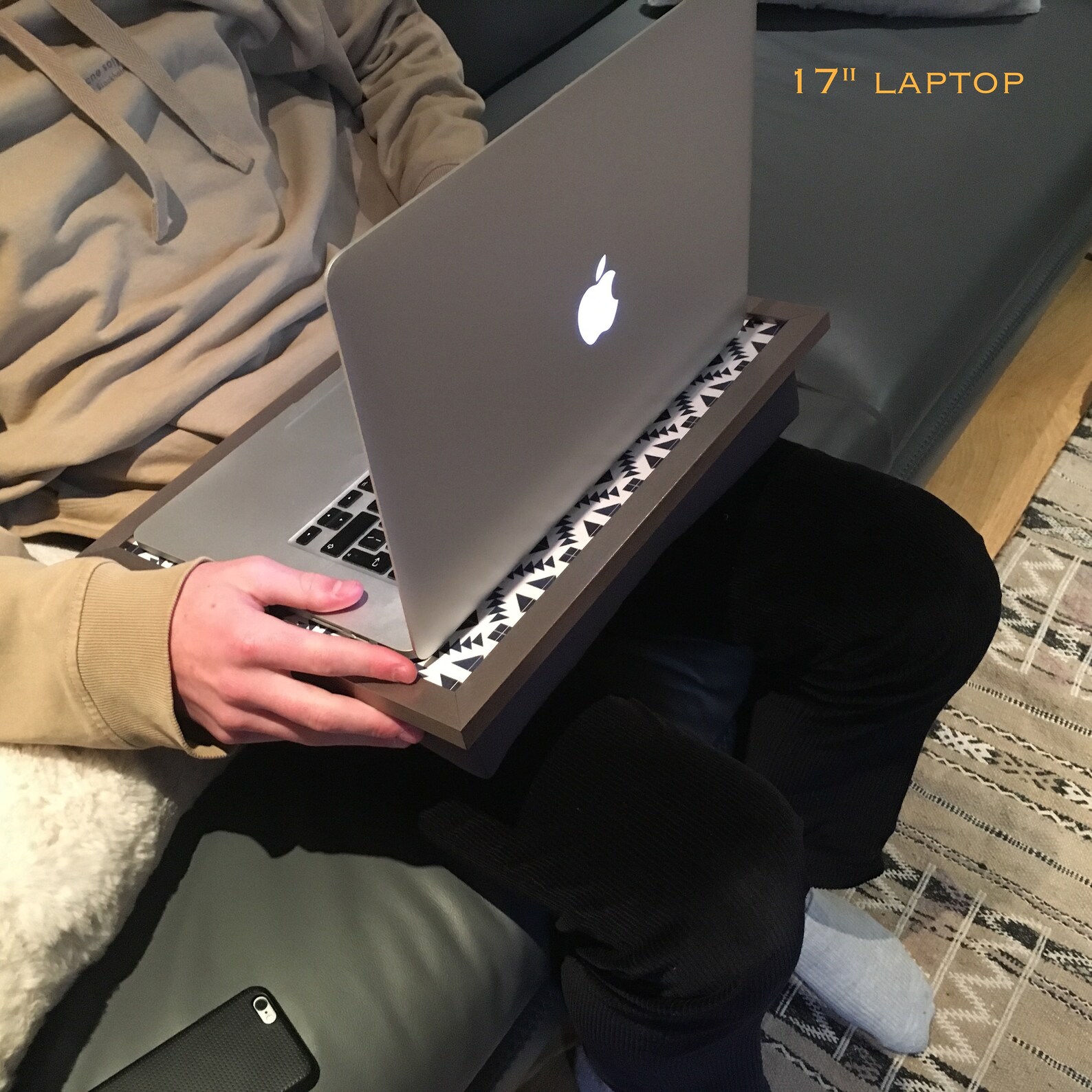 ZIGZAG Lap Tray Desk With Bean Bag Pillow Cushion Quality Etsy UK