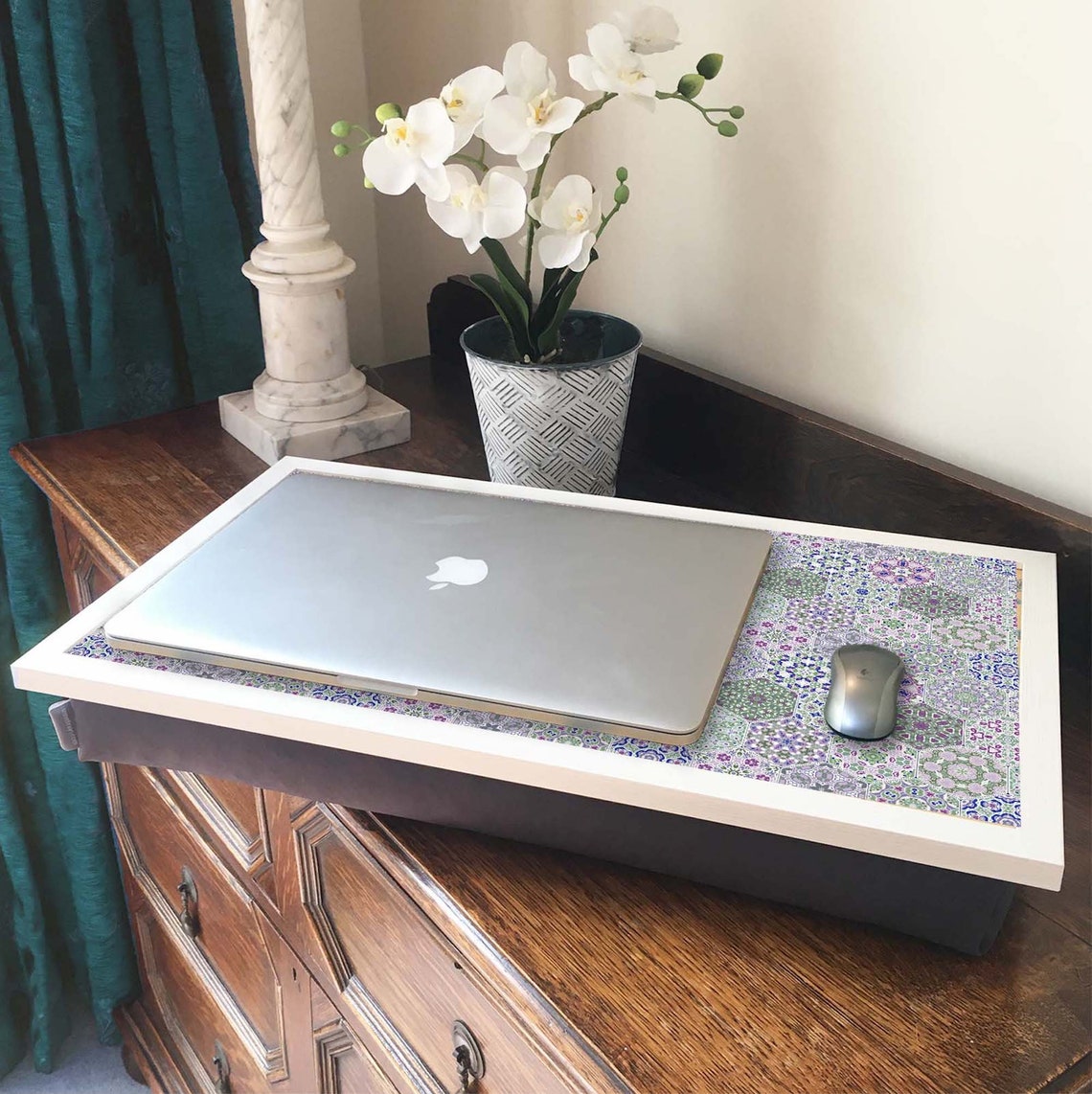 VERDANT Lap Tray Desk With Bean Bag Pillow Cushion Quality Etsy