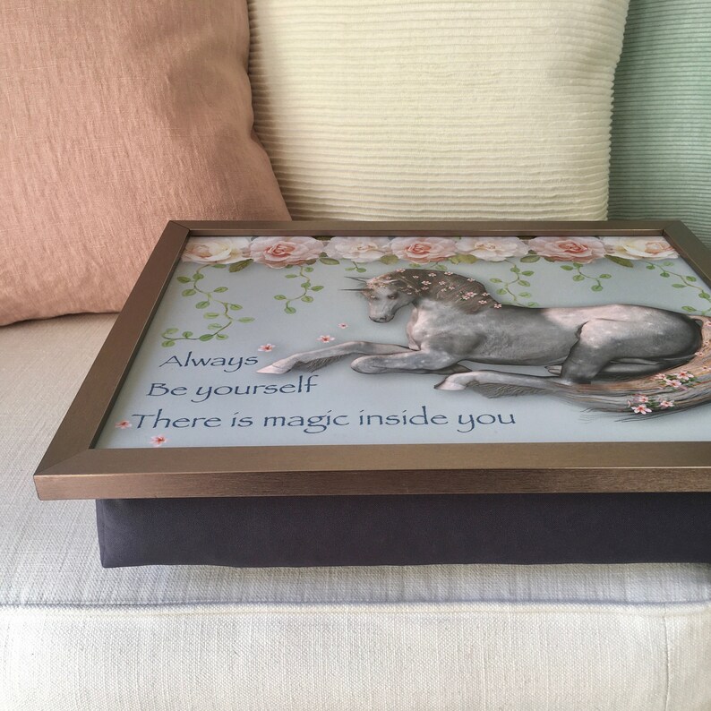 UNICORN SITTING Lap Tray Desk Children's Kids Quality Etsy