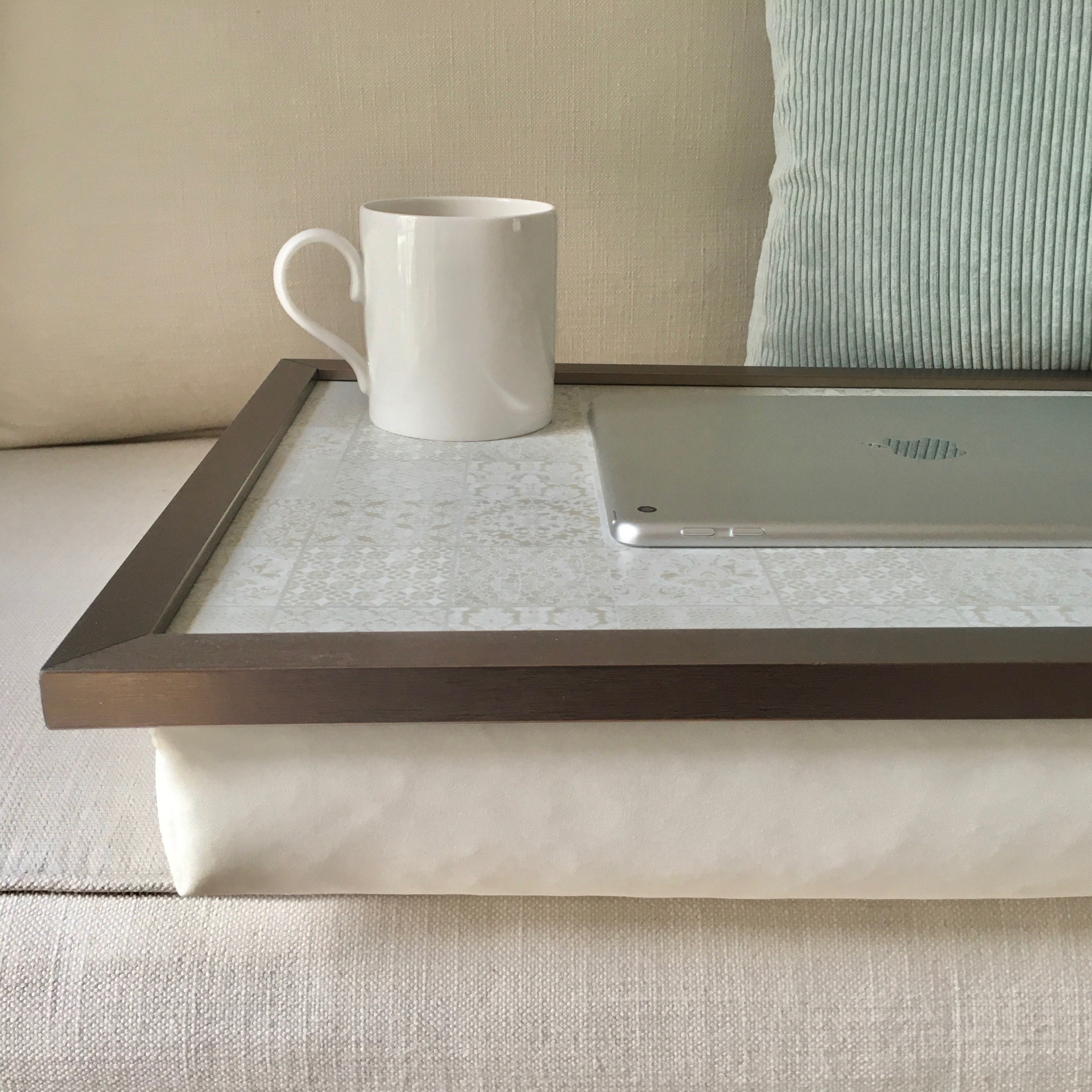 DELICATE Lap Tray Desk With Bean Bag Pillow Cushion Quality Etsy UK