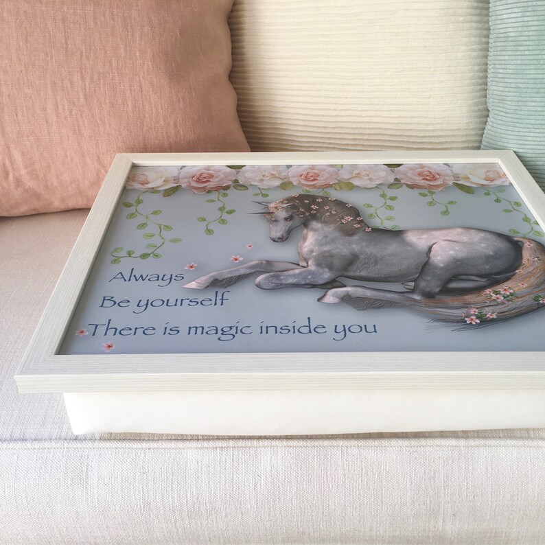 UNICORN SITTING Lap Tray Desk Children's Kids Quality Etsy
