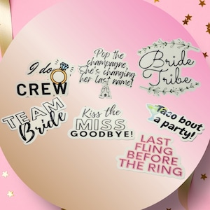 Bachelorette Party Temporary Tattoos