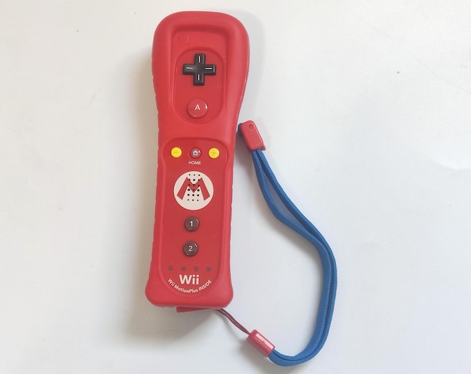 Red Remote Console Official Nintendo Wii Remote Plus Red Mario Edition – OEM Motion Plus ...