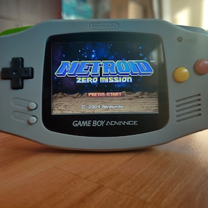 Gameboy Advance Grey IPS V2  MOD  10 Level Brightness Level