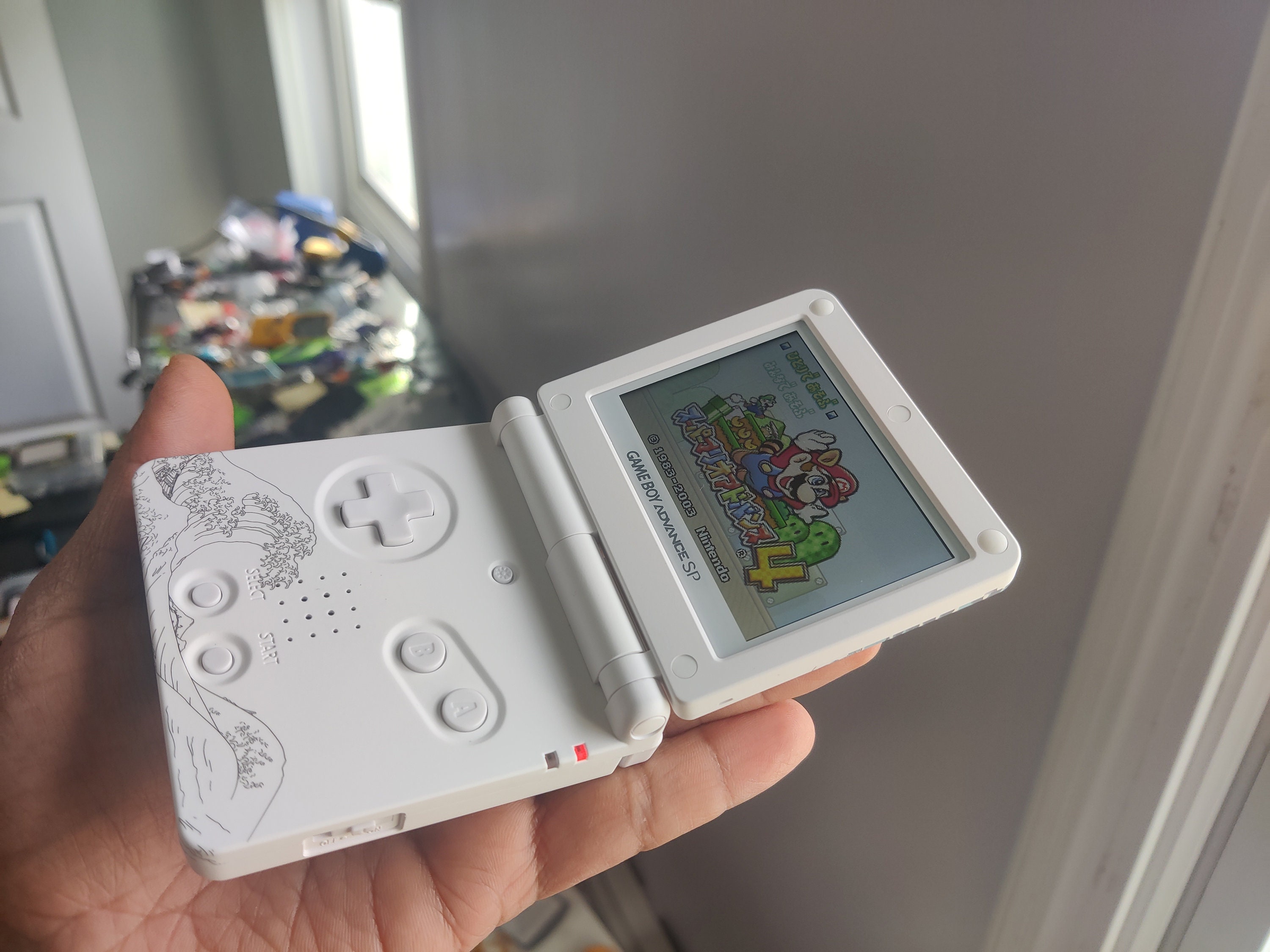 ゲームボーイアドバンス SP ソフトホワイトウェーブシェル