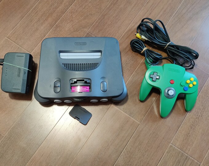Nintendo 64 Black Console System REGION FREE With Original Etsy