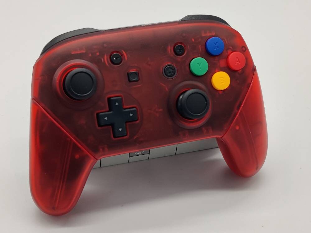 Custom Nintendo Switch Pro Controller N64 Watermelon Color & Mix