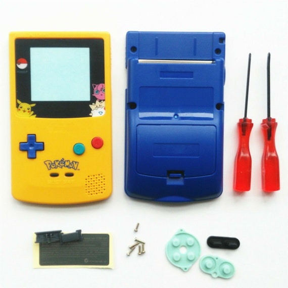 Pokemon Pikachu Edition Nintendo Game Boy Color (GBC) Yellow and Blue Shell