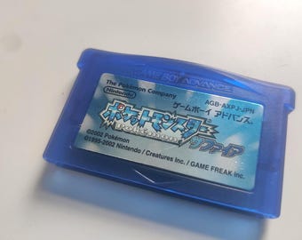 Pokémon Sapphire Japanese Import Nintendo Game Boy Advance GBA Vintage 2002 Authentic Cartridge Retro Gaming Collectible Gift